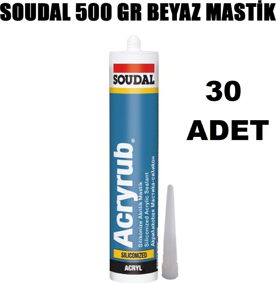 1 Koli 30 Adet Beyaz Mastik 500 gr