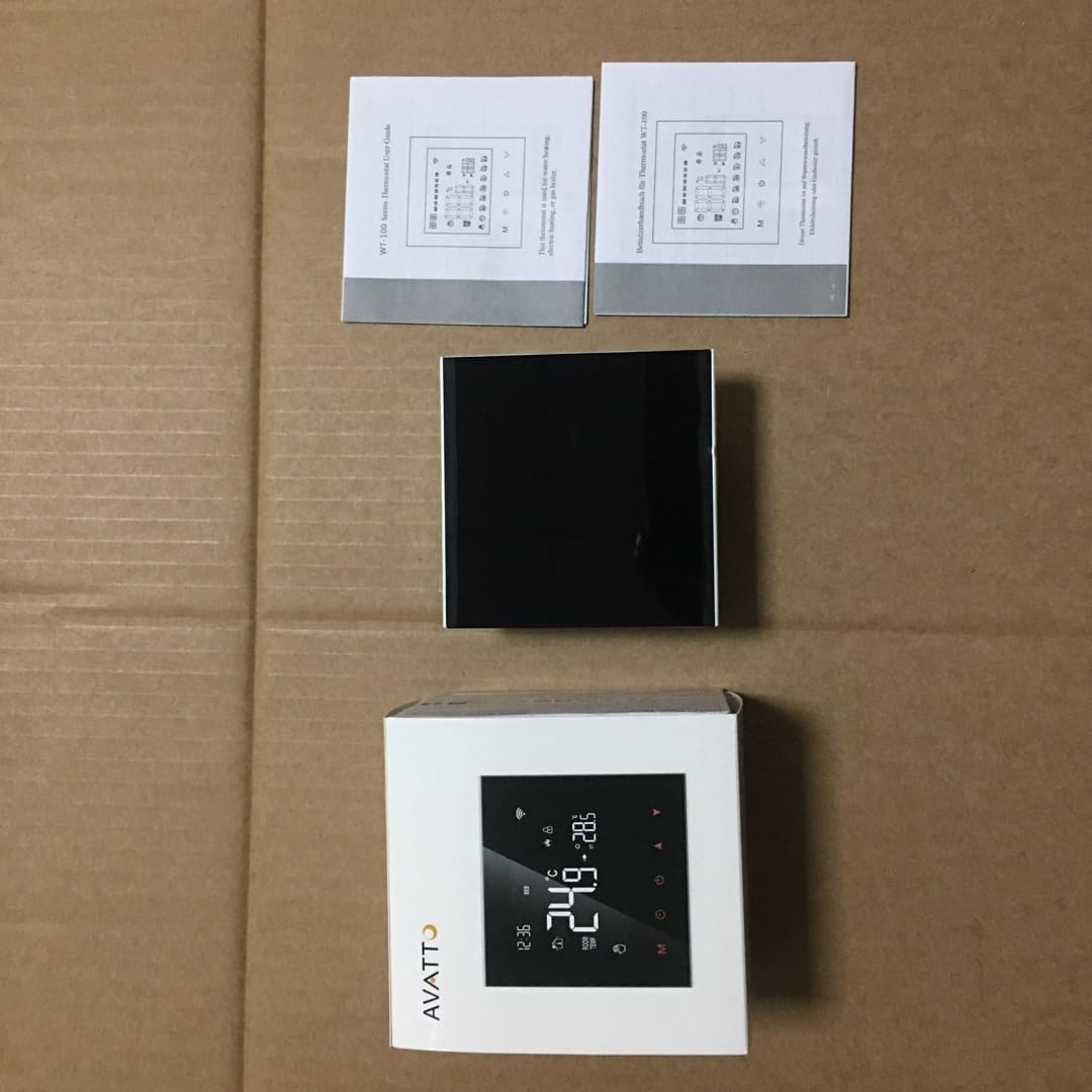 Avatto Elektrikli Yerden Isıtma Için Akıllı Wifi Termostatı, Programlanabilir Oda Termostatı, Yerden Isıtma Sistemi, Alexa, Google Home Sesli Kontrol ve Smart Life Uygulamasıyla Uyumlu, 2.4 Gh-Wlan