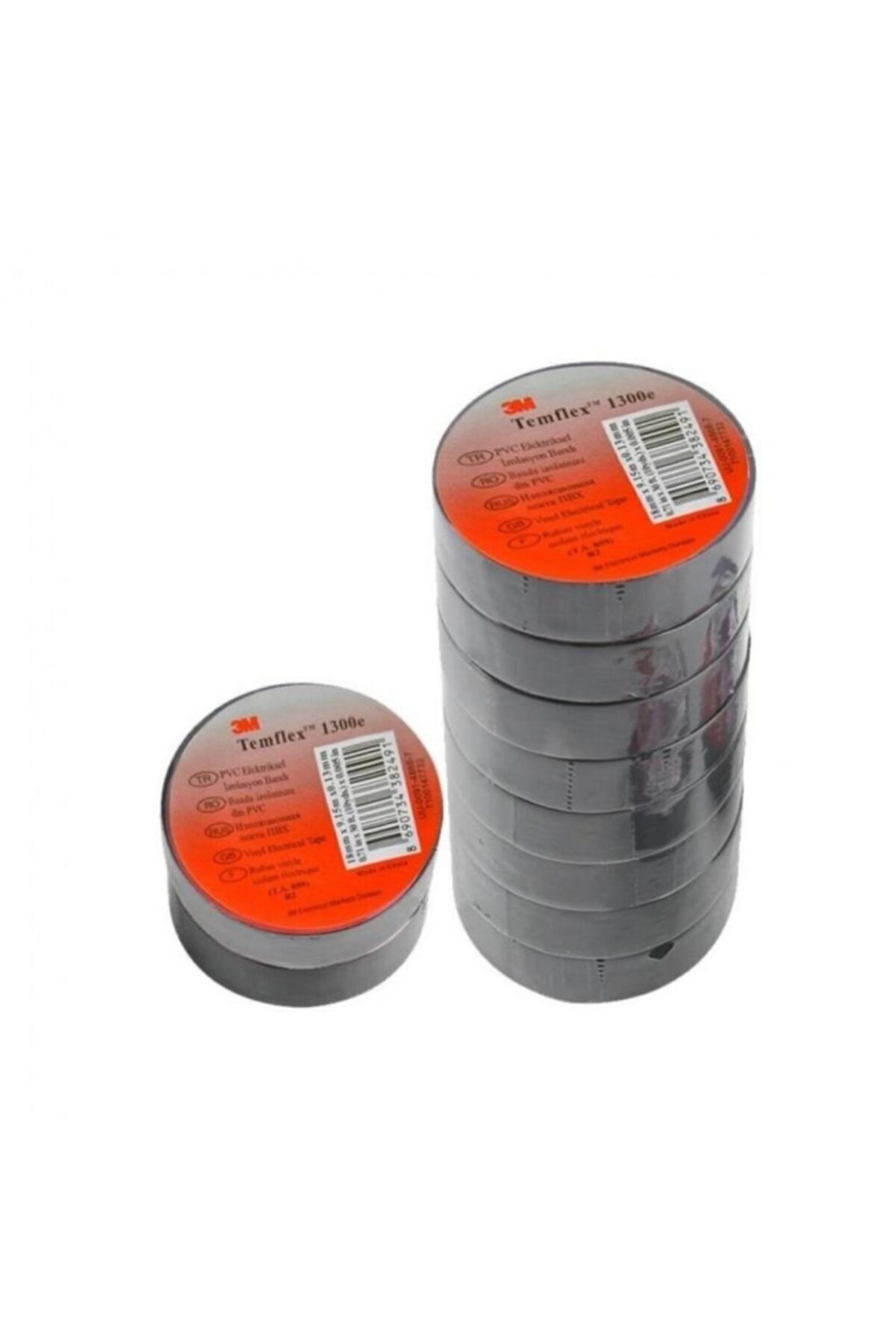 3M Temflex Izole Elektrik Bandı 500 Adet 18 Mm 9,13 Metre Siyah