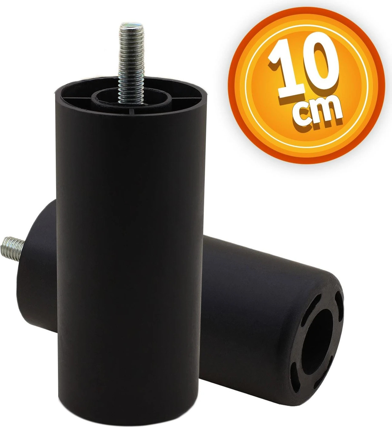 Gizli Mobilya Kanepe Sehpa Tv Ünitesi Koltuk Orta Destek Ayağı 10 cm Siyah Baza Ayak