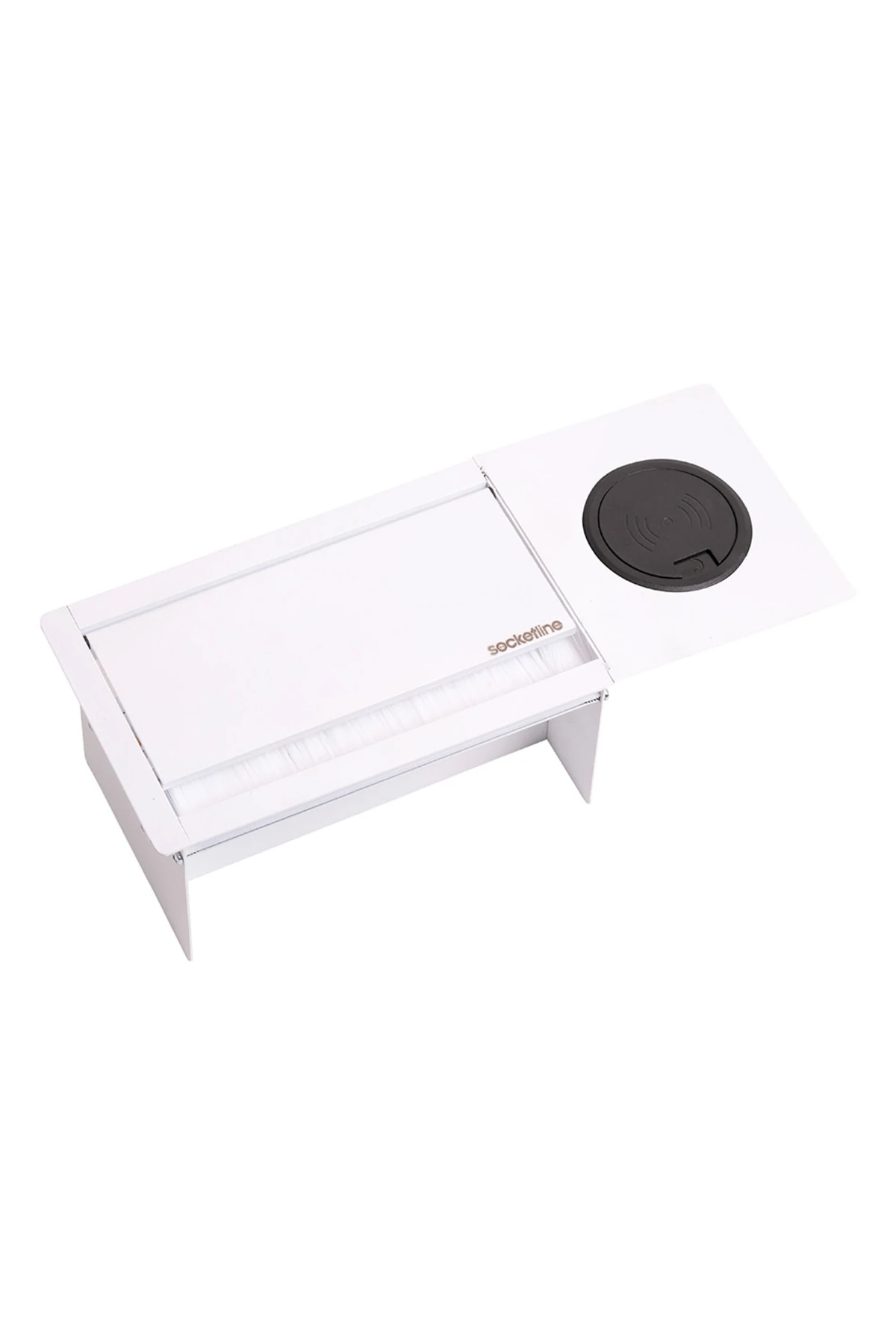 Vega Wireless Serisi Temassız Şarjlı Masa Prizi Beyaz