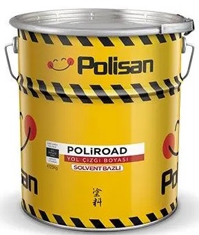 Polisan Poliroad Yol Çizgi Boyası Solvent Bazlı 20 Kg SARI