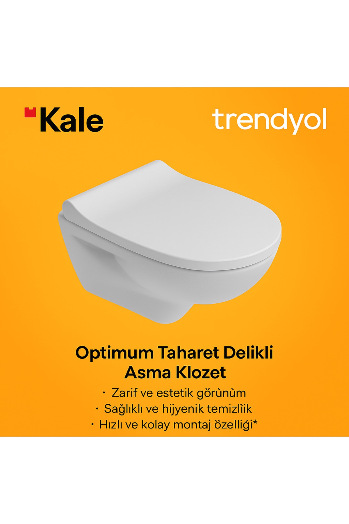 OPTIMUM TAHARET DELİKLİ ASMA KLOZET