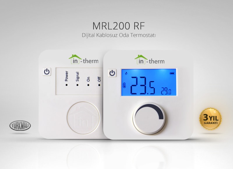 Mrl 200 Rf Tm Kablosuz Dijital Oda Termostatı