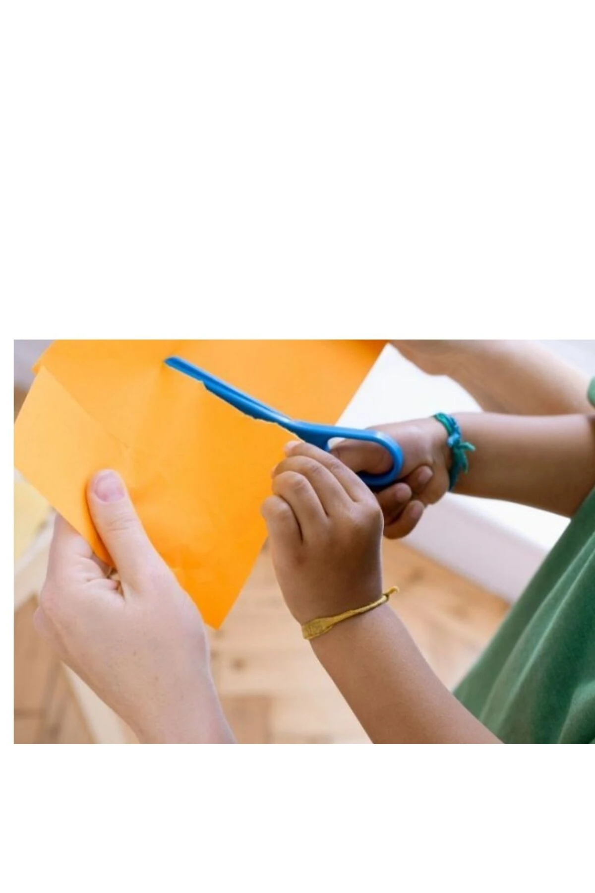 1 Adet Renkli Çocuk Makası Yaylı Korumalı Makas Plastik Makas Küt Uçlu