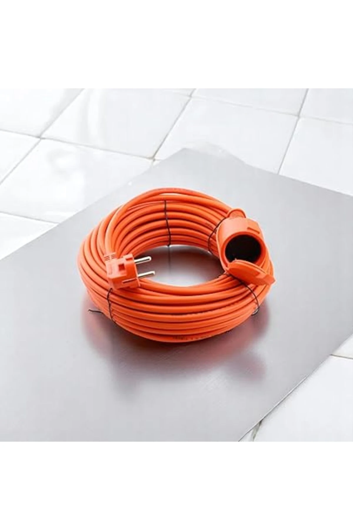 Uzatma Kablosu 3x1.5 mm 10 METRE Kablolu Tekli Grup Fiş Priz Topraklı Kapaklı Monofaze Ev Tipi