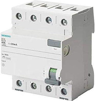 Siemens 5SV5344-6 Kaçak Akım Trifaze 40A 30MA