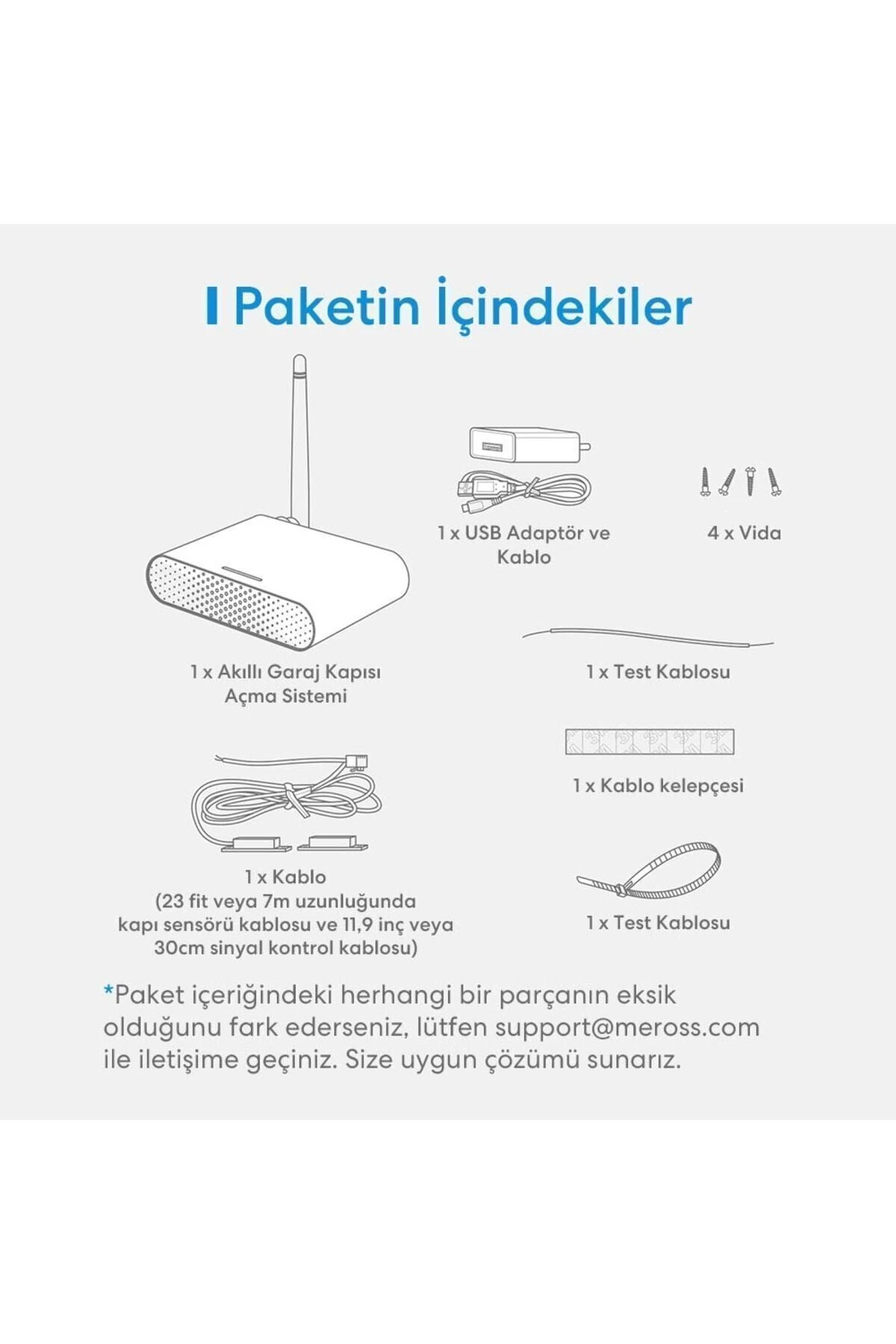 Akıllı Çoklu Garaj Anahtarı 3 Kapı Msg200 (APPLE HOME DESTEKLİ)