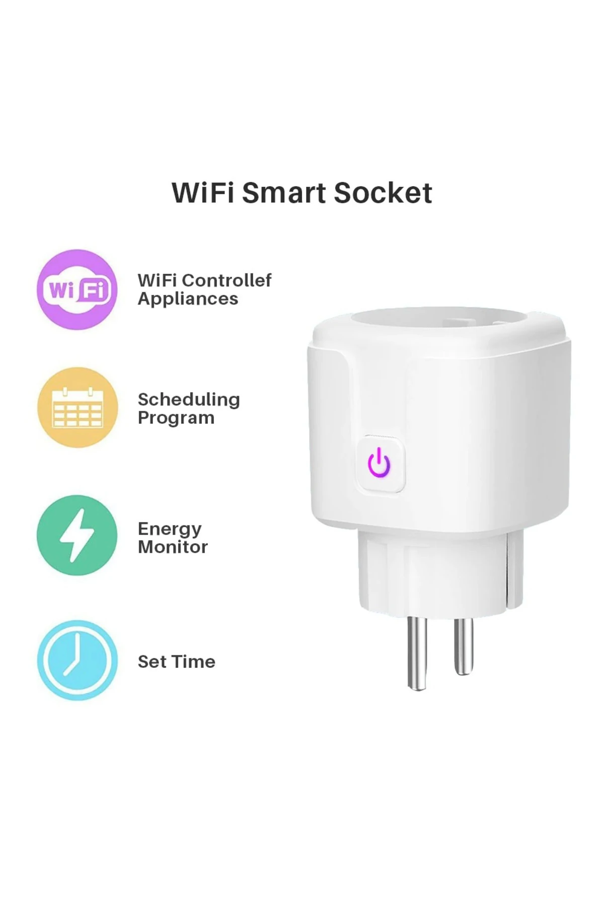 16A KABLOSUZ, ÖLÇÜM ÖZELLİKLİ AKILLI PİRİZ ()