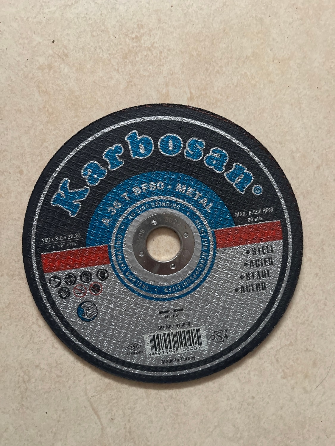KARBOSAN Metal Kesme-Taşlama 180 mm 1 Adet