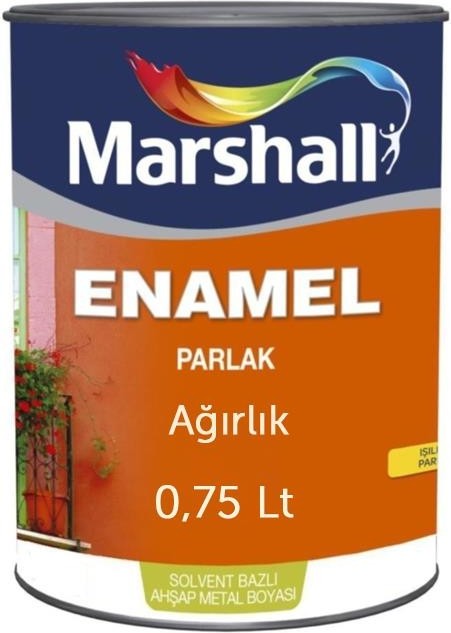 Enamel Parlak Sentetik Boya 0,75 Lt Gümüş