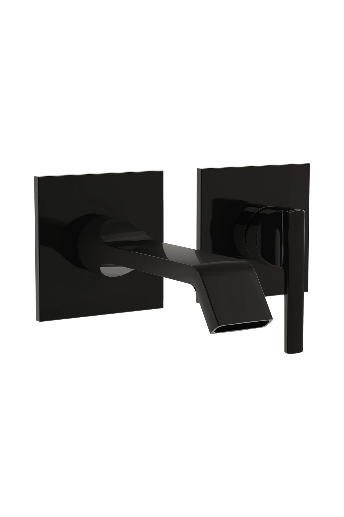 Suit A4278239 Ankastre Lavabo Bataryası, Sıva Üstü, Parlak Siyah