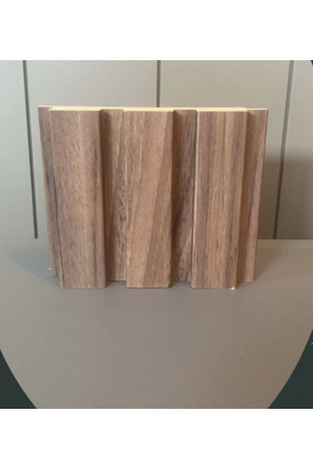Akyürek Lb 3771 Model Açık Ceviz Renk Dekor Profil Duvar Kaplama Panel Lambri