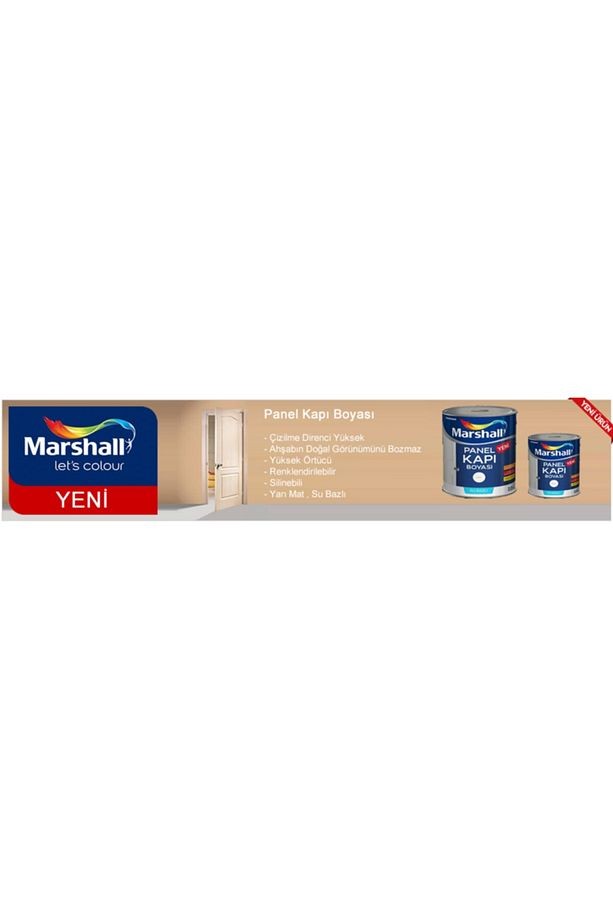 Beyaz Su Bazlı Panel Amerikan Kapı Boyası 2.5 Lt