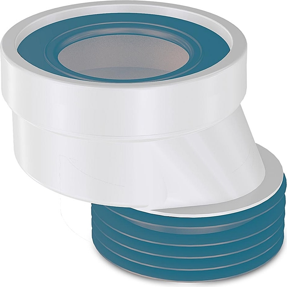 YT82 Ayarlanabilir Açılı Altdan Çıkışlı Klozet Gider Borusu Eksantirik Kada-4 cm Kaydırılabilir