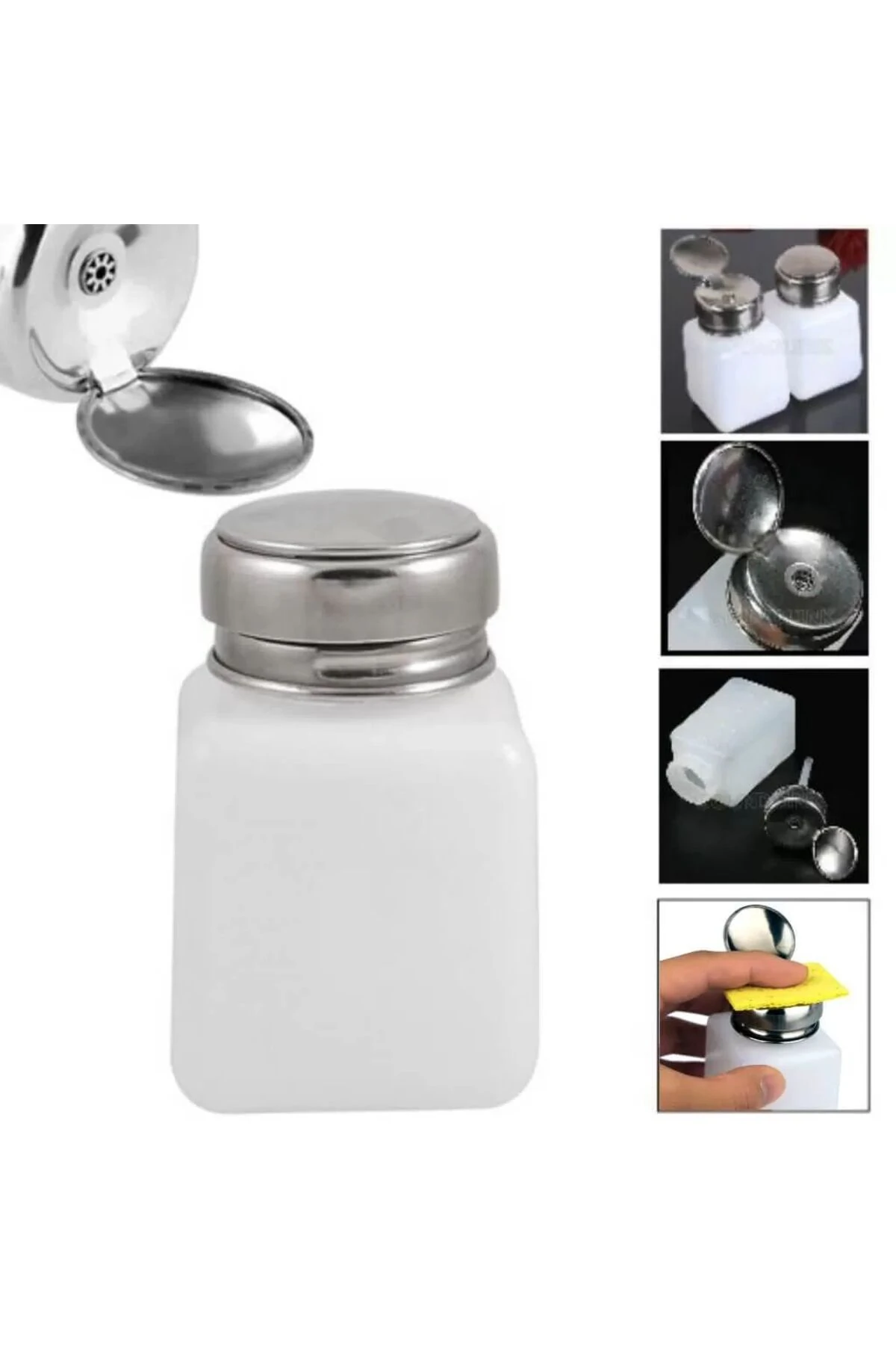 100ml Tiner Kutusu Kapaklı Sıvı Uçurmaz Saklama Şişesi Yağdanlık