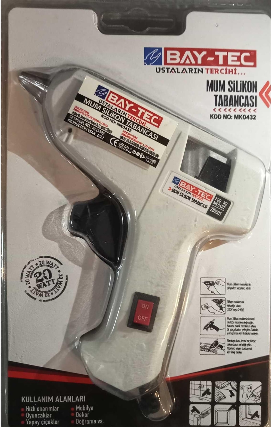 MK0432 Mum Silikon Tabancası 20WATT