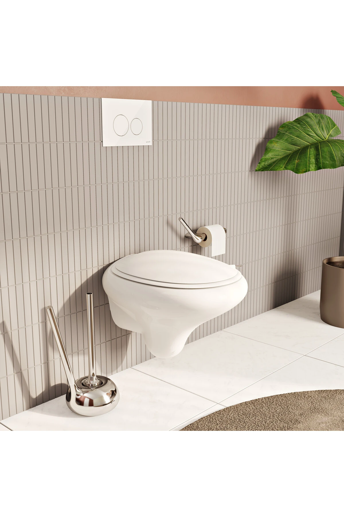 İstanbul 4518B403-0090 Rim-ex Asma Klozet, Clean, 52 cm, Beyaz