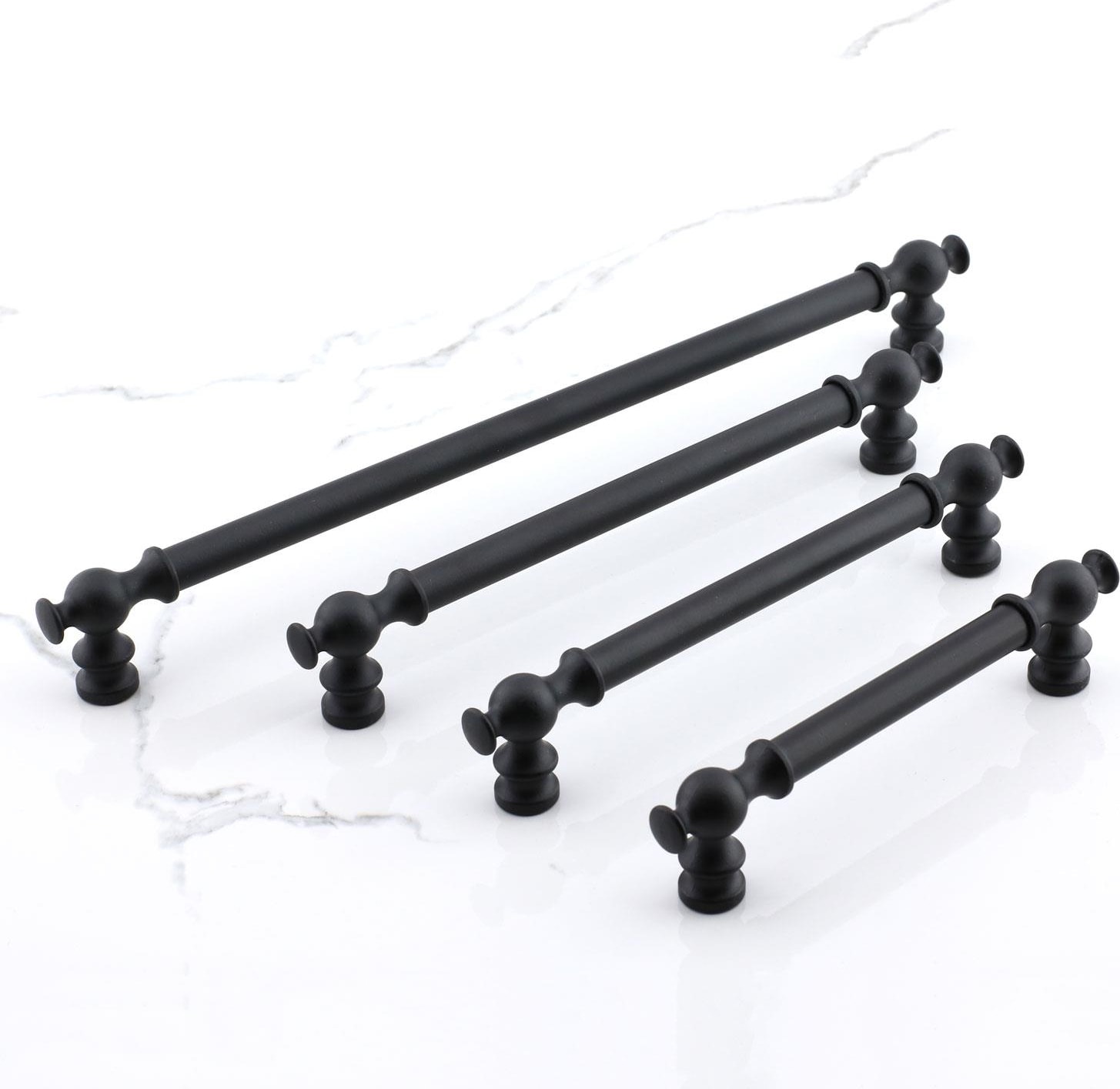 Mobilya Mutfak Metal Dolabı Çekmece Dolap Kapak Kulpları Kulbu Kulpu 32 cm-320 mm Siyah Kulp