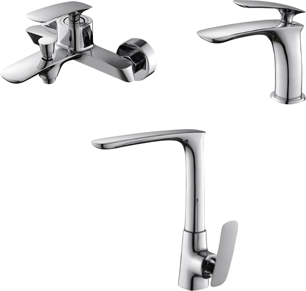 Slim Banyo Lavabo Evye Batarya Set 121511-121521-121531