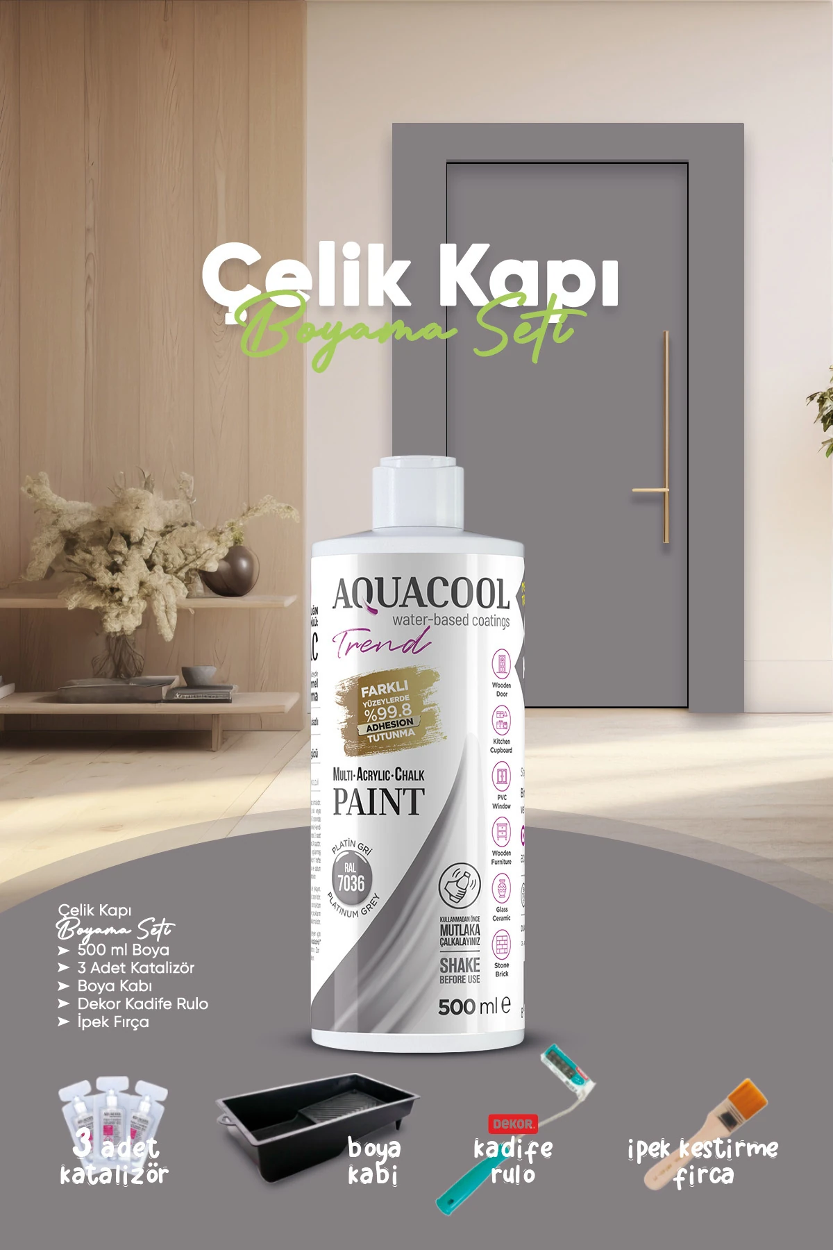 Çelik Kapı Boyama Seti