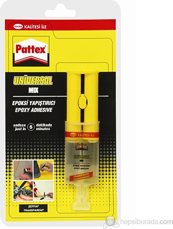 Henkel  Power Epoxy Güçlü Yapıştırıcı Mix Karışım Şeffaf 27 gr