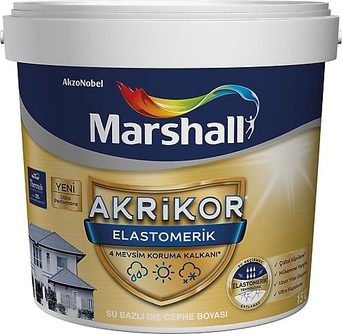 Marshall Akrikor Elastomerik 2,5 lt Dış Cephe Boyası