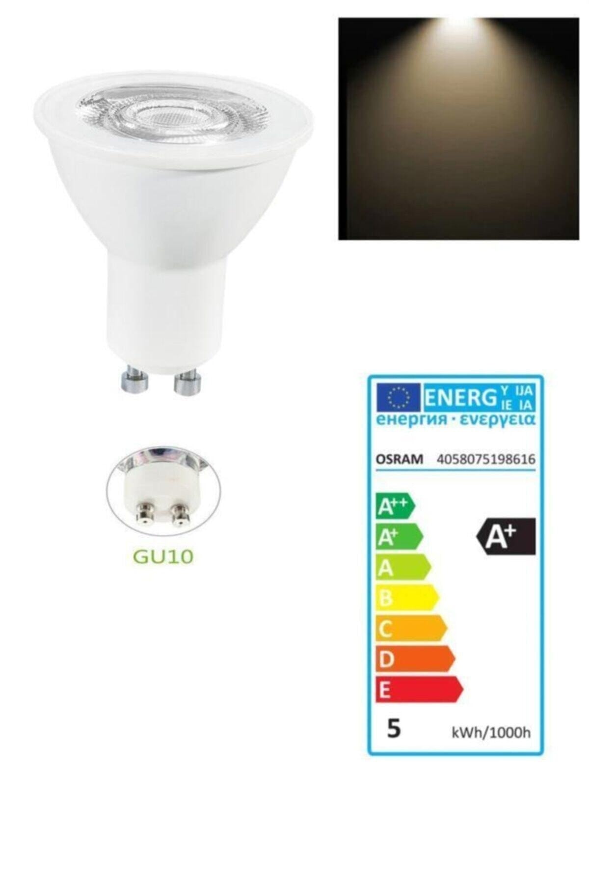 Ledvalue 4,5w (50W) Led Spot Ampul Gu10 Gün Işığı 4000k