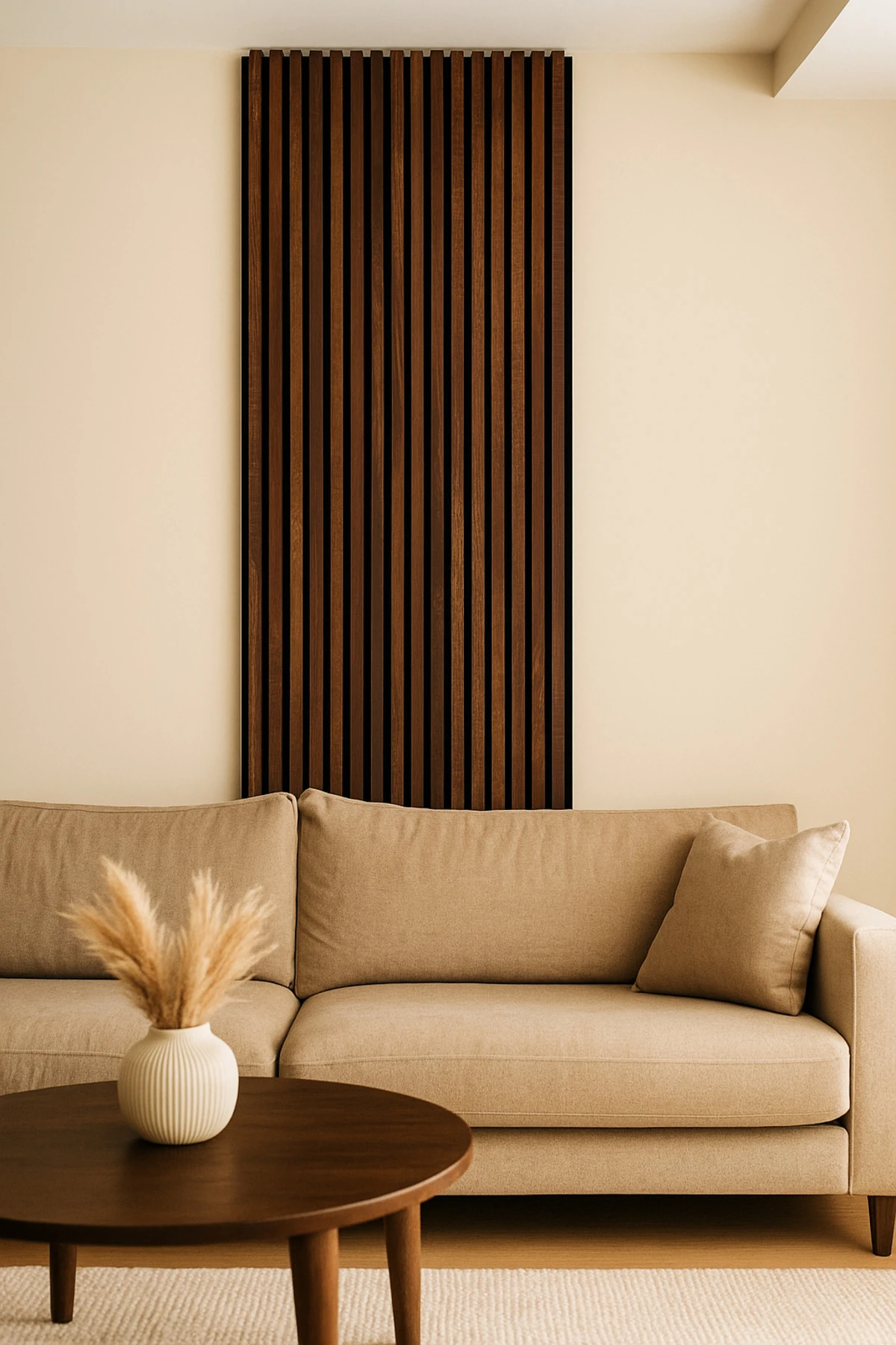 Barok Meşe Kendinden Yapışkanlı Duvar Çıta – 12 Adet | 240 cm Uzunluk 18 mm Kalınlık Dekoratif Panel