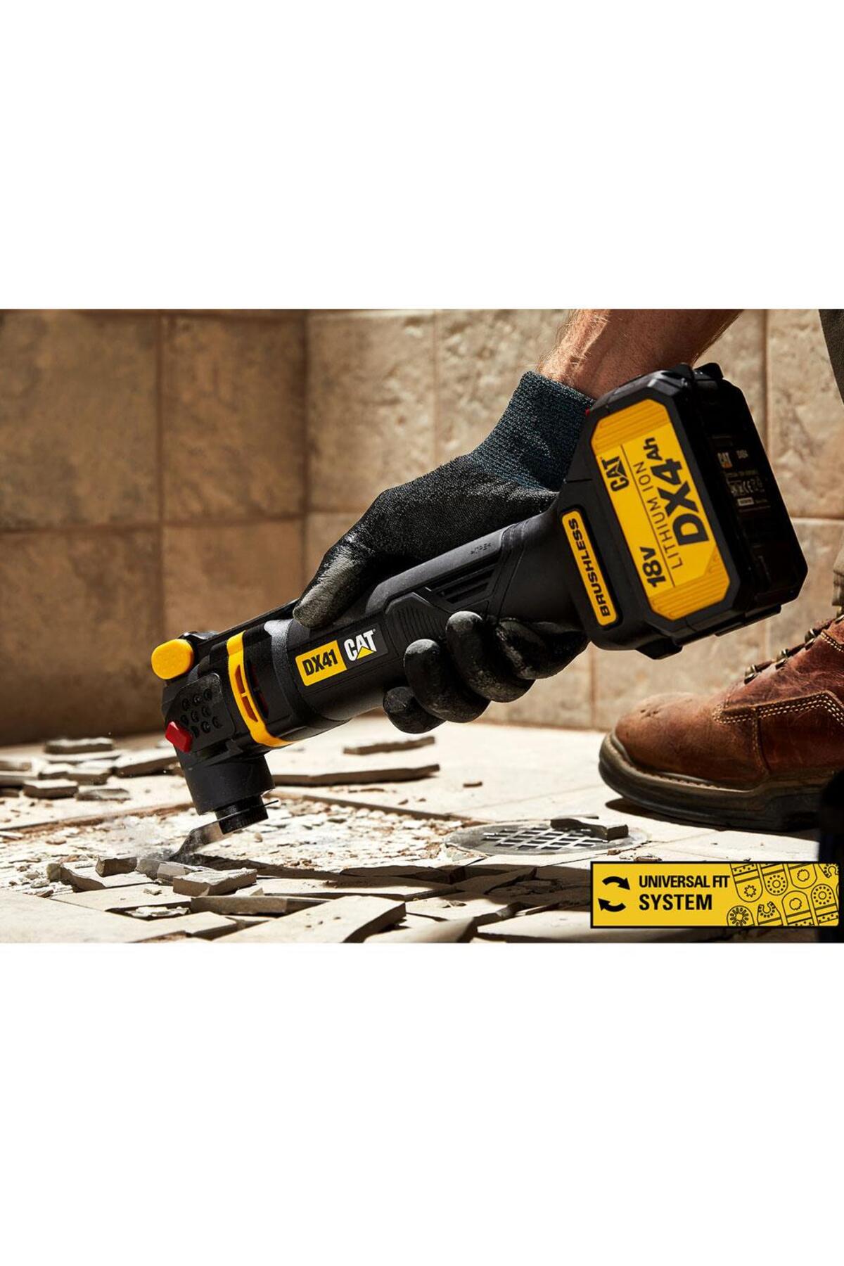 DX41B 18Volt Kömürsüz Profesyonel Çok Amaçlı Devir Ayarlı Raspalama+14 Adet Aksesuar (Akü Dahil