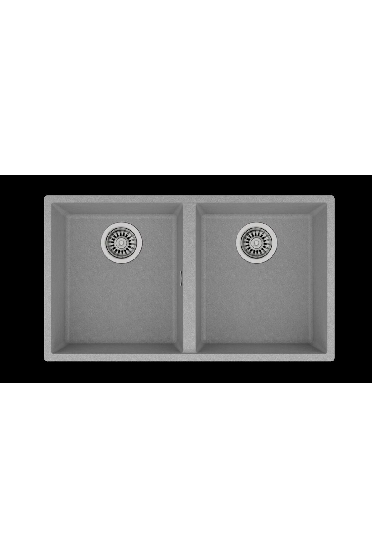 Gri Square 760 Tg Çift Gözlü Damlalıksız Granit Eviye (.115260025)