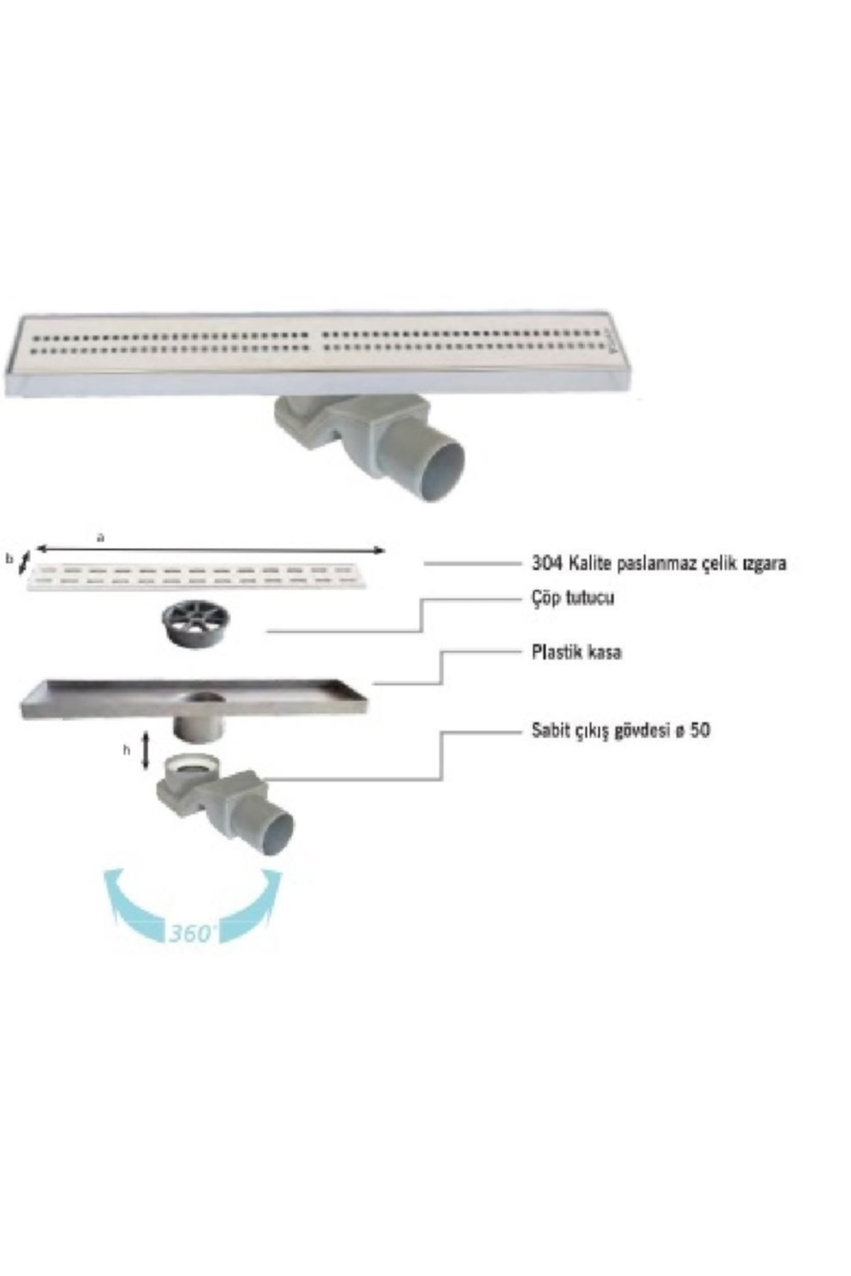 Line 4e 30 Cm Cube Izgaralı Lineer Süzgeç