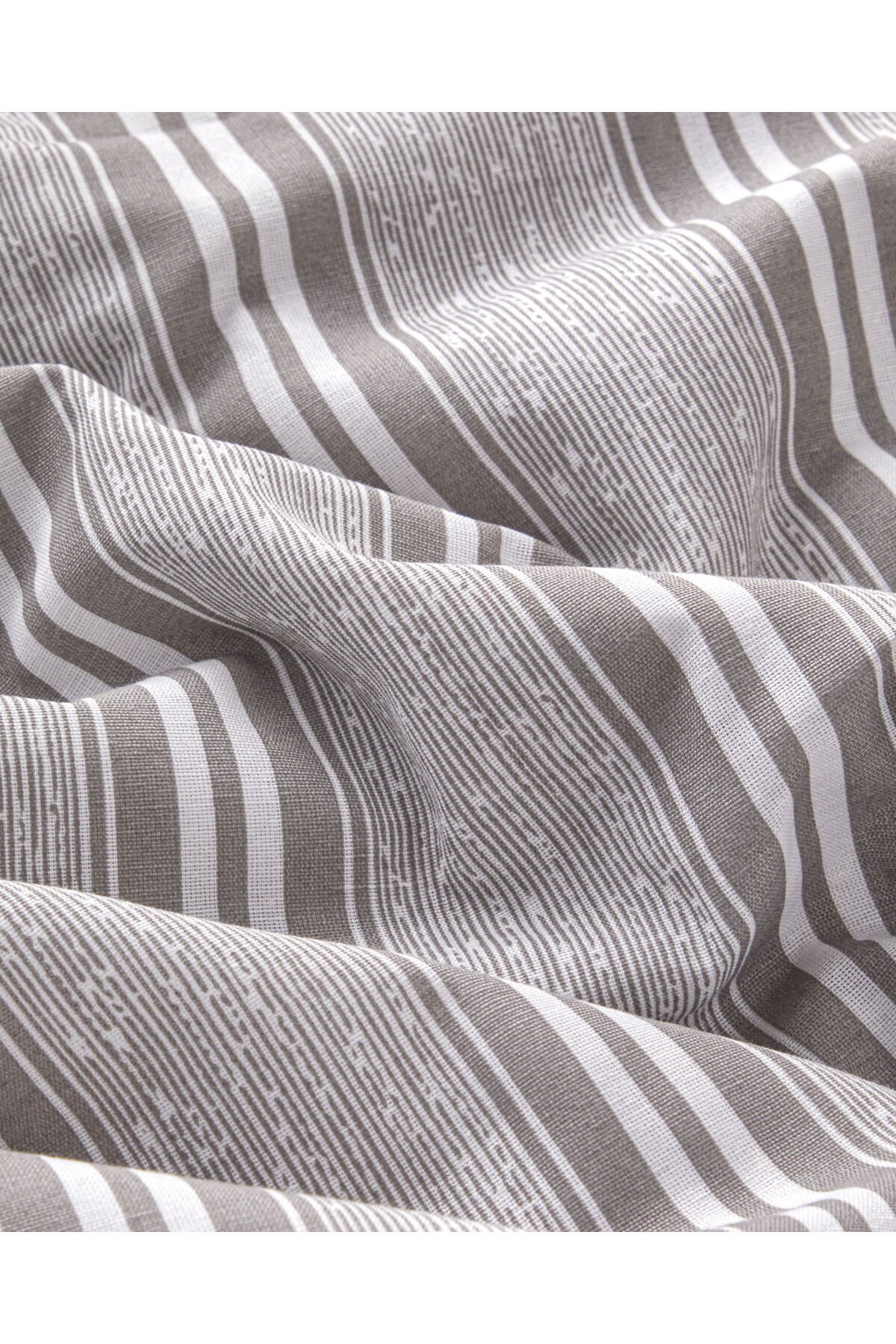 Sleek Lines Kolay Ütülenir Çift Kişilik Nevresim Takımı 200x220 cm Gri