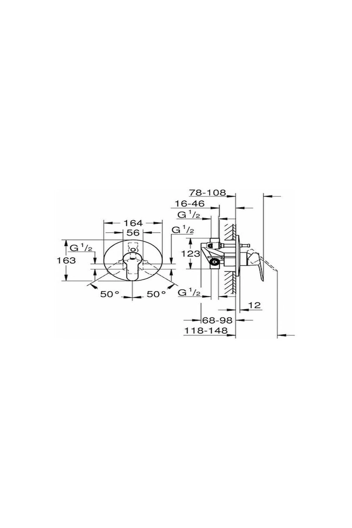 Bauedge Ankastre Banyo Ve Duş Bataryası 29079000