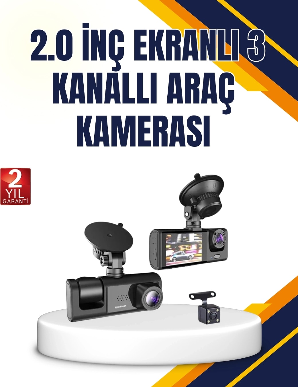 Araç Içi Kamera Seti | 170° Geniş Açı, Hareket Algılama ve Park Koruma