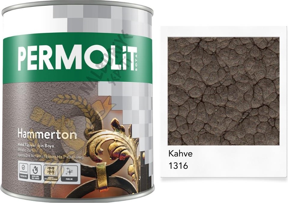 Hammerton Dekoratif Metal Boyası Kahve 2.5 Lt.