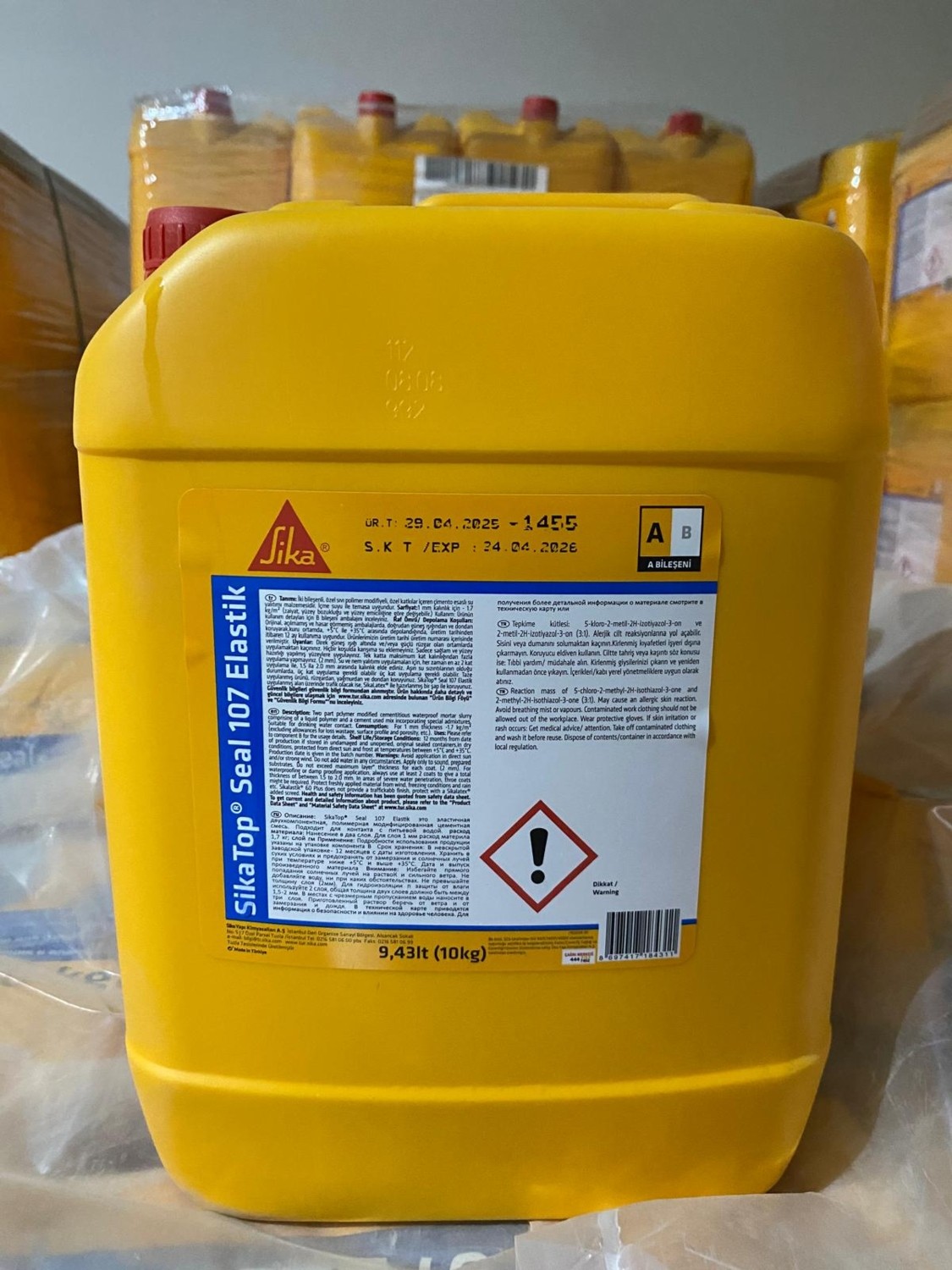 top® SEAL-107 Elastik | Sürme Esaslı Su Yalıtım Çözümleri 30KG(20KG+10KG) Çimento Gri
