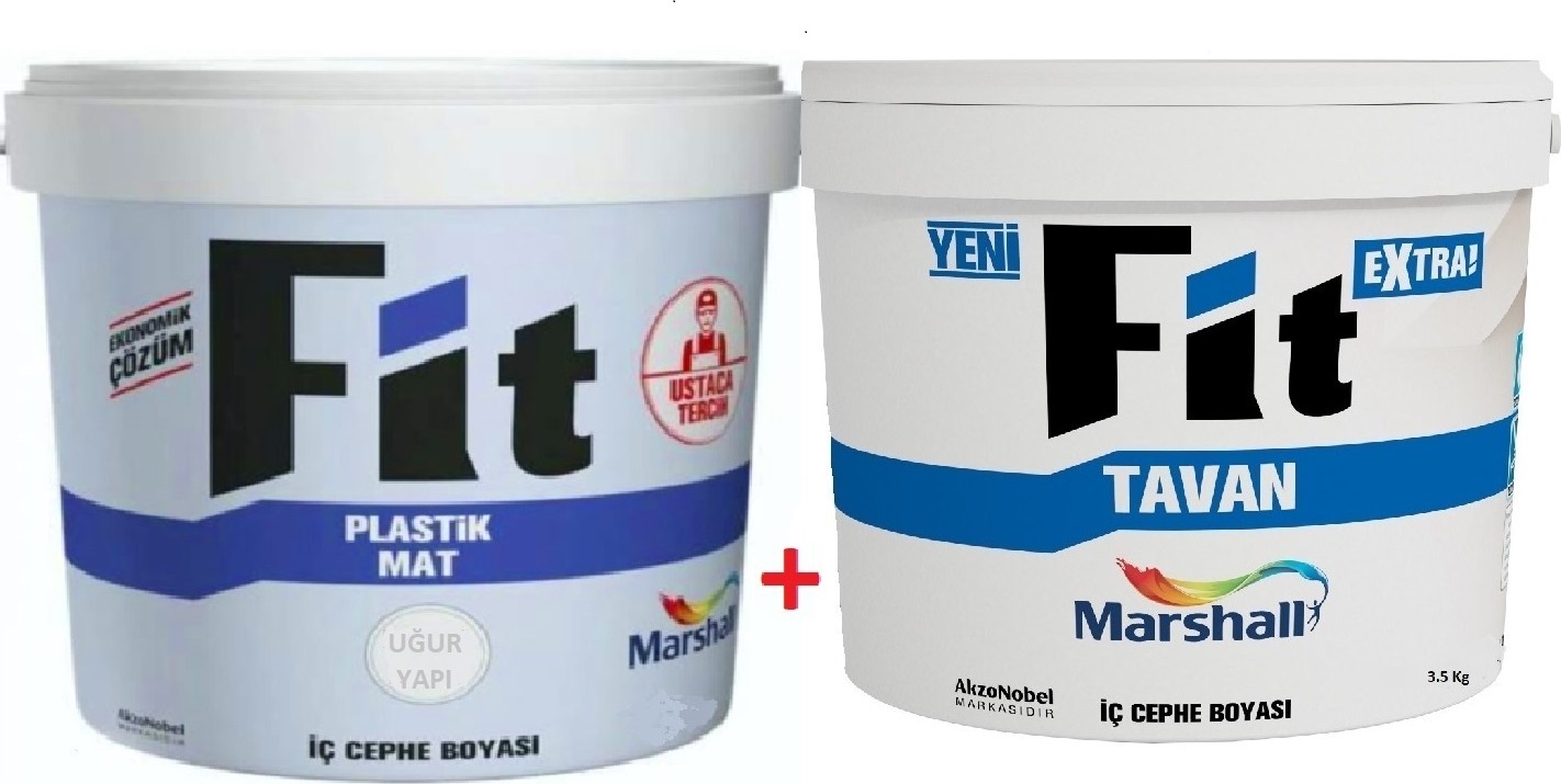 Fit Plastik İç Cephe Boyası 3.5 kg ve  Fit Extra Tavan Boyası 3.5 kg