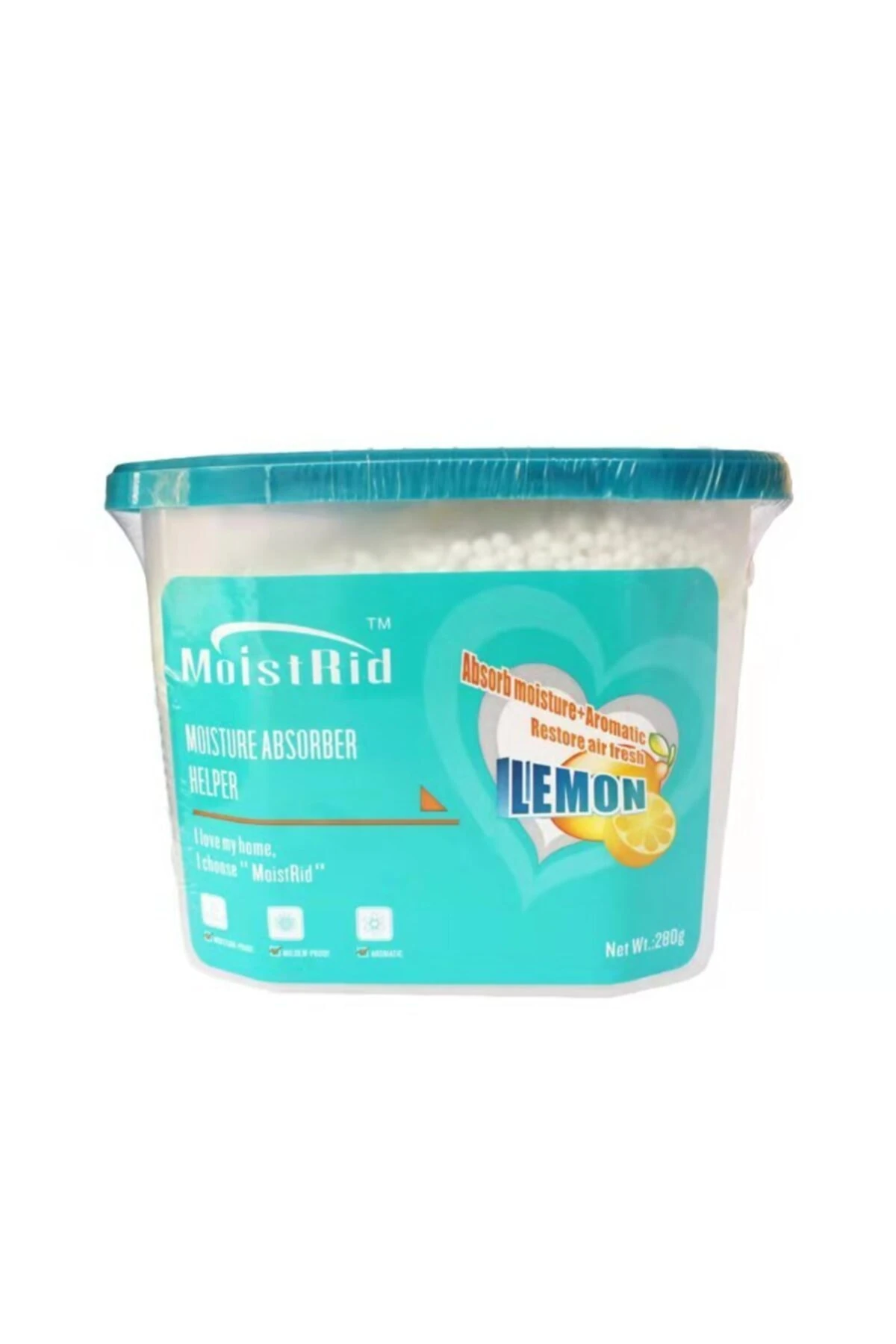 Nem Alıcı Kutu 280gram Limon Kokulu280g Dolap Ayakkabılık Küf Önleyici Rutubet Giderici