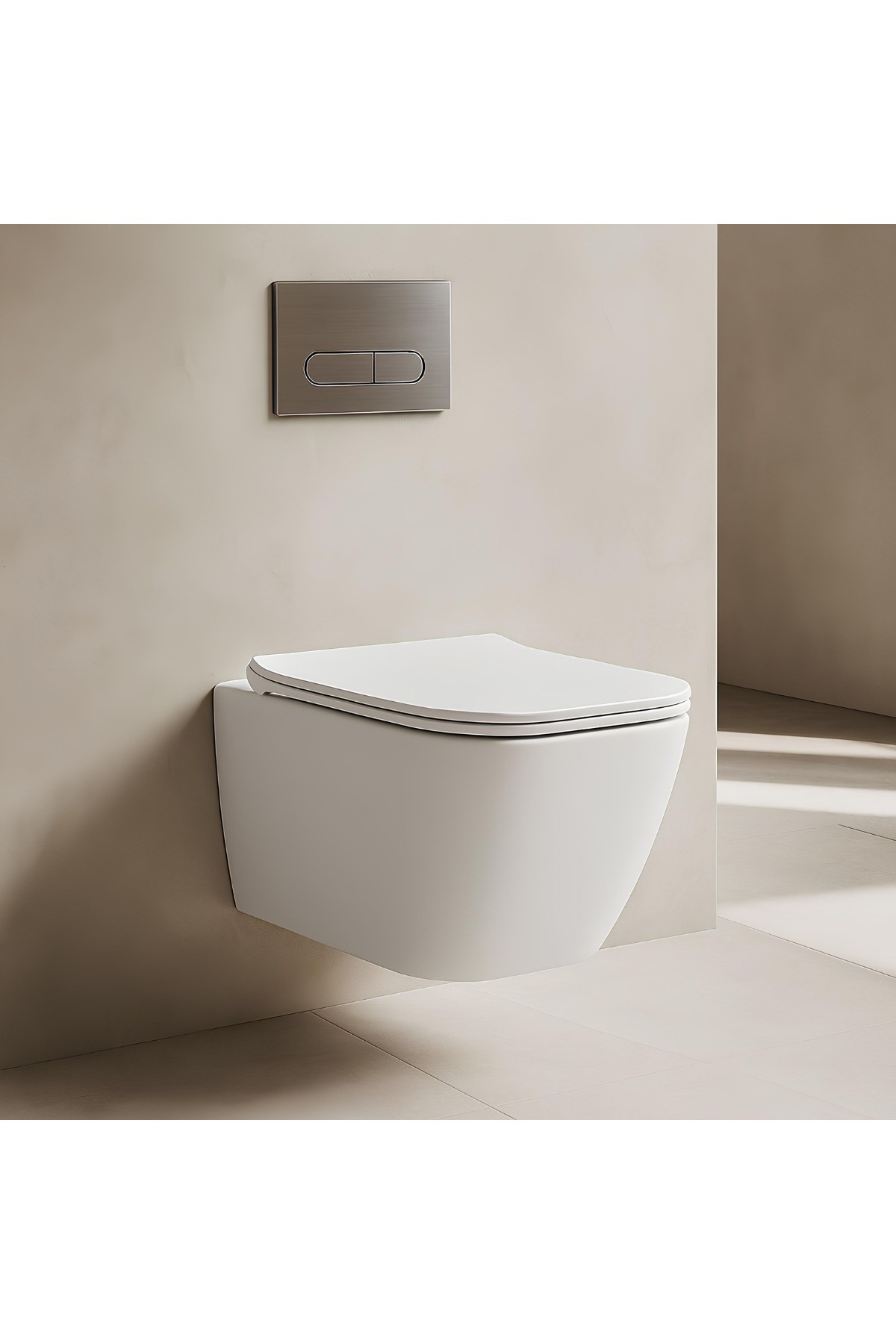 Luna Kanalsız Asma Klozet Ln5610,nkp Elegance Duroplast Yavaş Kapak