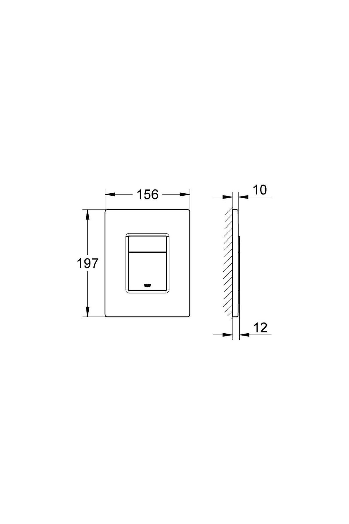 Skate Cosmopolitan Gömme Rezervuar Kumanda Paneli - 38732sd0
