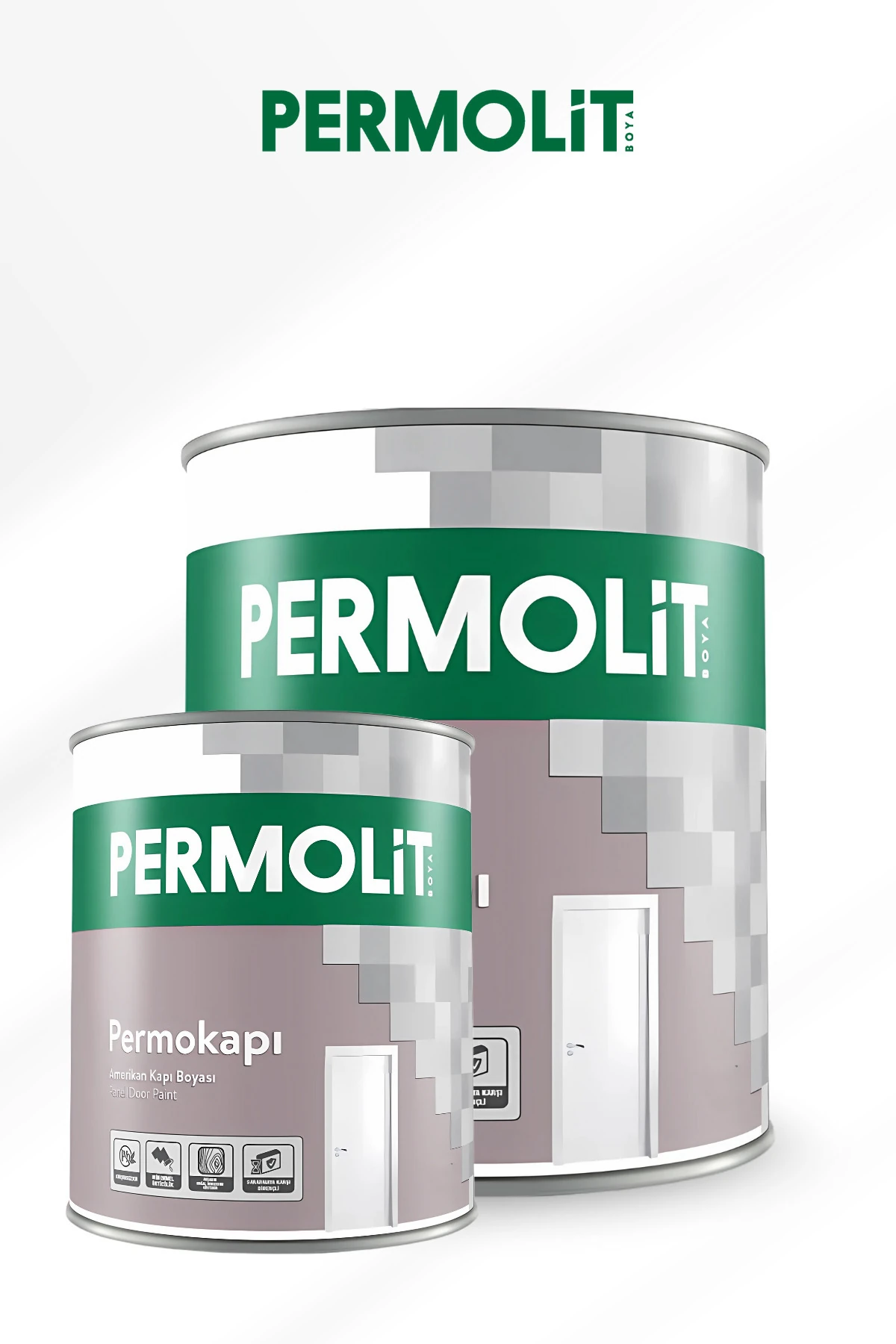 Permokapı Amerikan Panel Kapı Boyası Beyaz | 0,75L - 2,5L