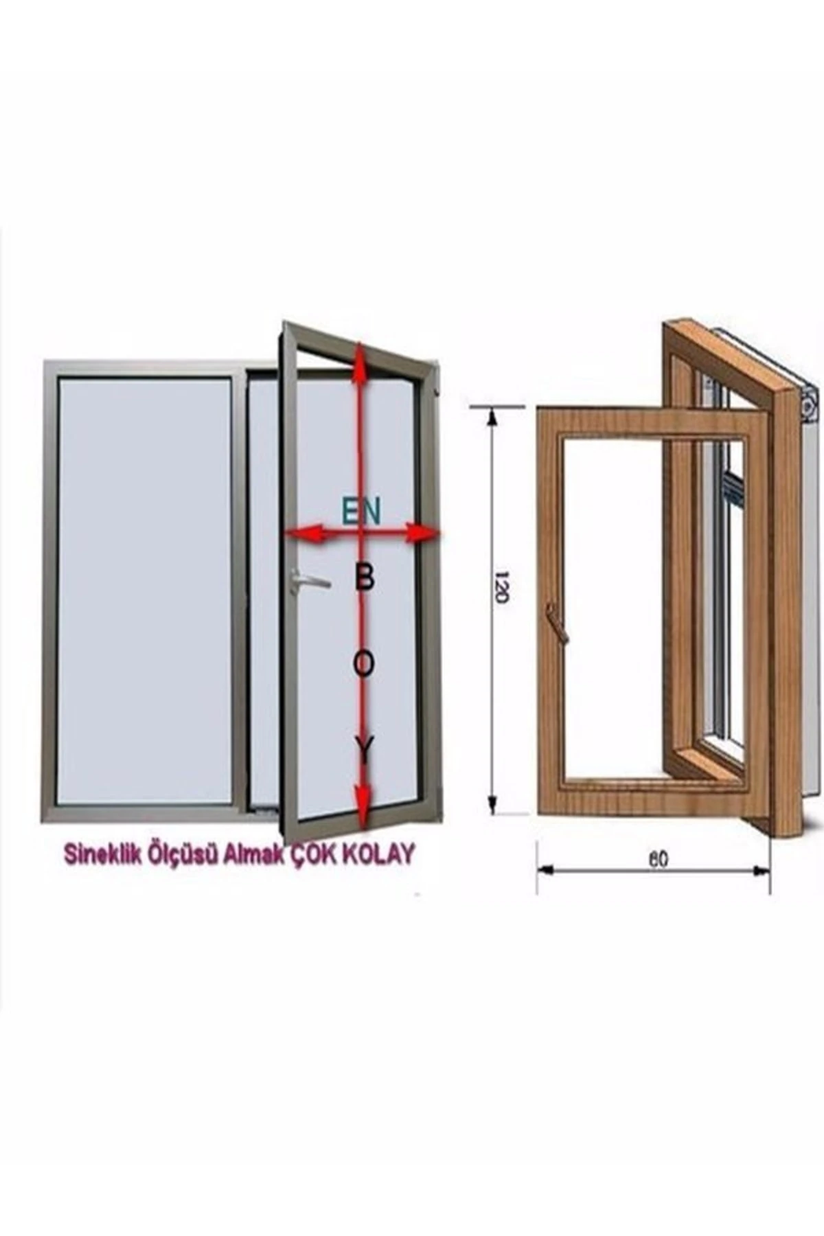 Ertaş Yapı Pileli Pencere Ve Kapı Sinekliği Tüm Renkler (EN:40-55 BOY:130-150)