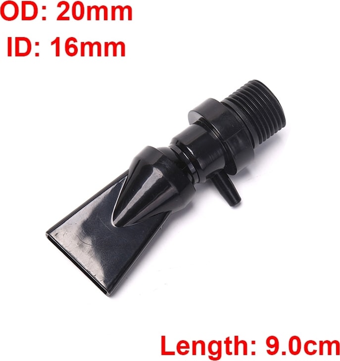 Iplik Od 20MM Stili Balık Tankı Filtre Pompası Su Çıkış Borusu Su Akış Nozulu Ördek Gagası Dönüş Borusu Tesisat Bağlantısı Akvaryum 360° Ayarlanabilir Nozul (Yurt Dışından)