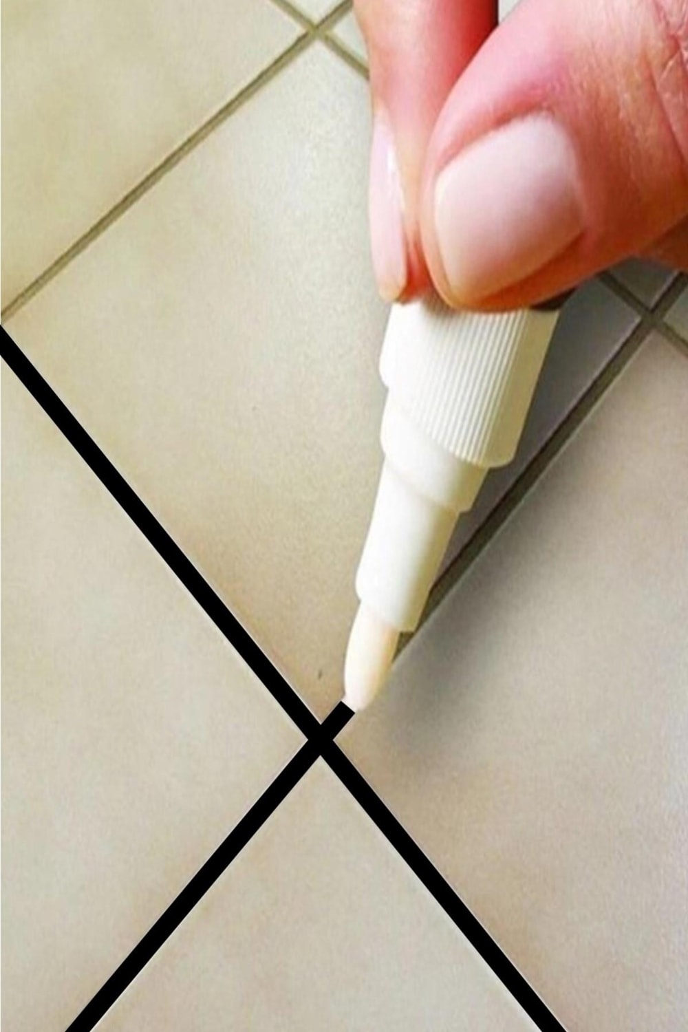 Siyah Renk Paint Derz Kalemi Ultra Güçlü Leke Çıkartıcı Siyah Fayans Derz Kalemi Su Geçirmez Formül