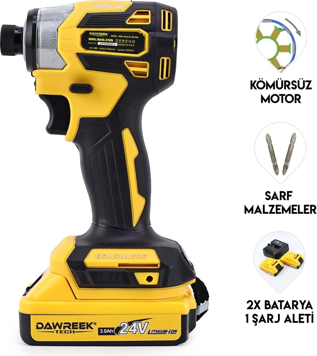 Torklu Vidalama Yellow – Akülü Torklu Somun Sıkma Makinesi