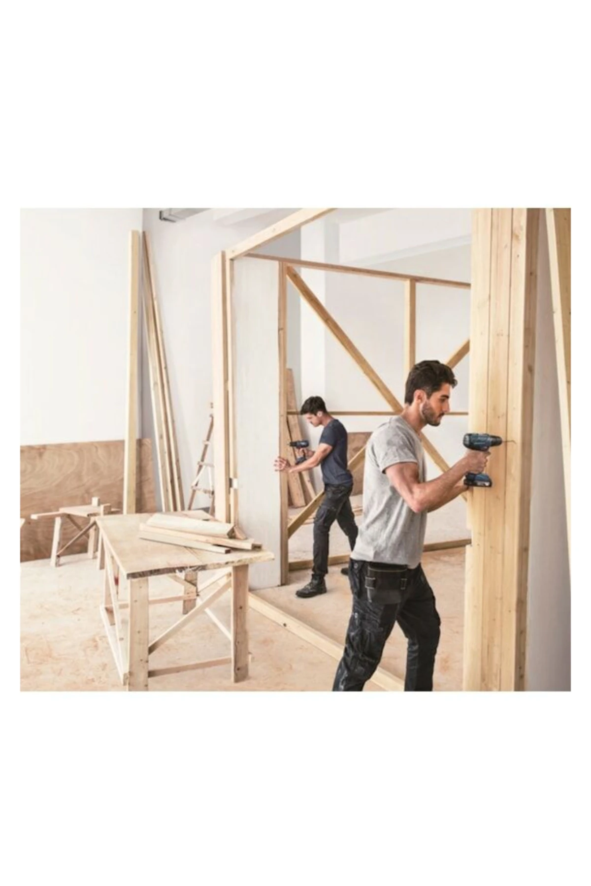 Professional Akülü Darbeli Delme Vidalama Makinesi (2 X 2,0 Ah Akü, Şarj Cihazı,)+HEDİYE