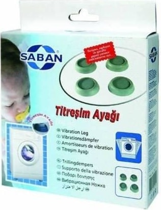 Saban Çamaşır Makinesi Titreşim Ayağı + Silikon Çekme Aparatı Set