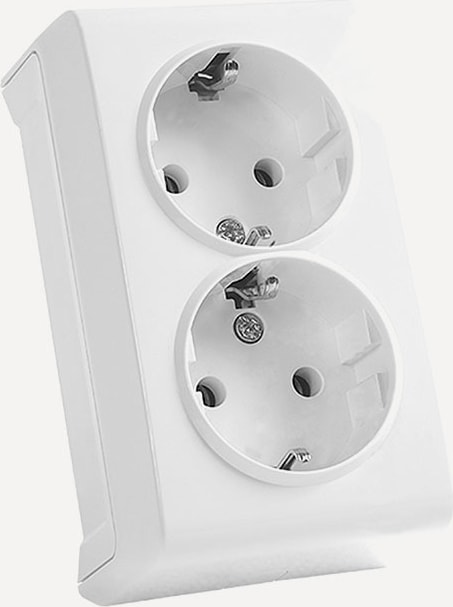 Vera İkili Topraklı Priz (Sıva Üstü) Üründe Kablo Yoktur