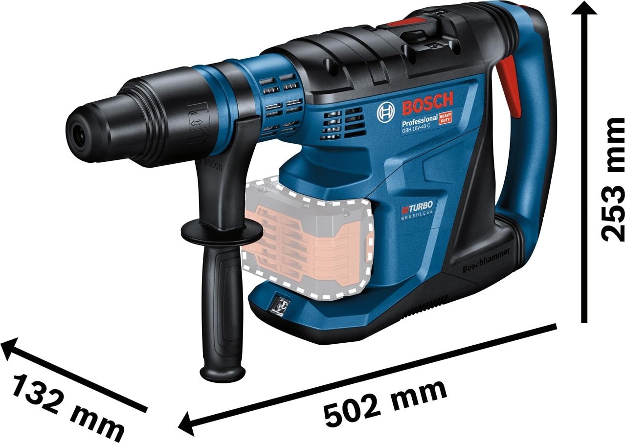 BOSCH Gbh 18V-40 C Procore 2X12.0AH Çift Akülü Kırıcı Delici